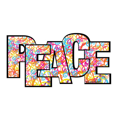 Peace Word Magnet